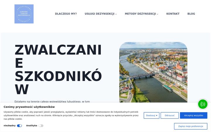 Screenshot ta' dezynsekcja-lubuskie.pl