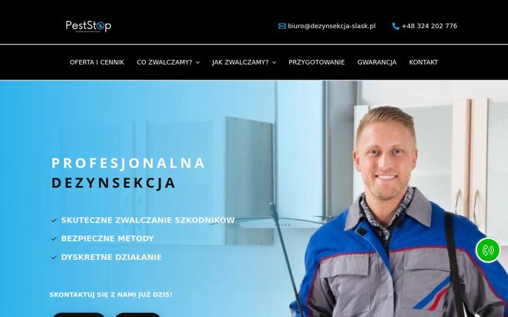 Screenshot ta' dezynsekcja-slask.pl