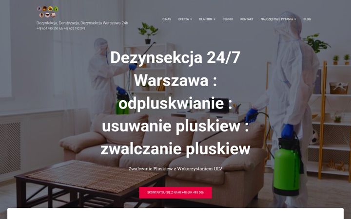 Screenshot ta' dezynsekcja24-7.pl