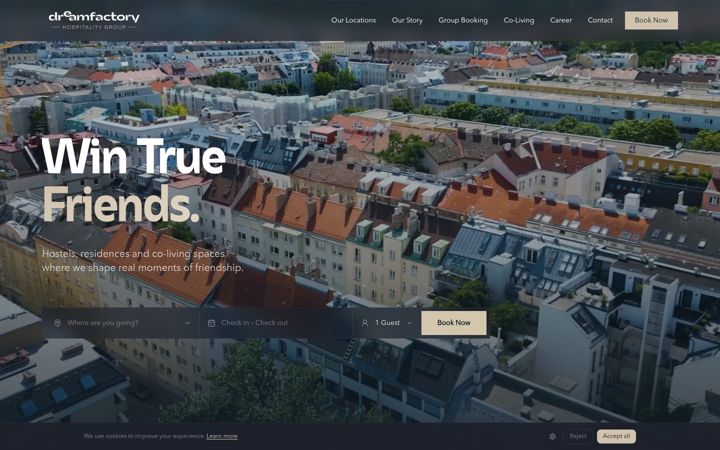 Screenshot of df-hospitality.com