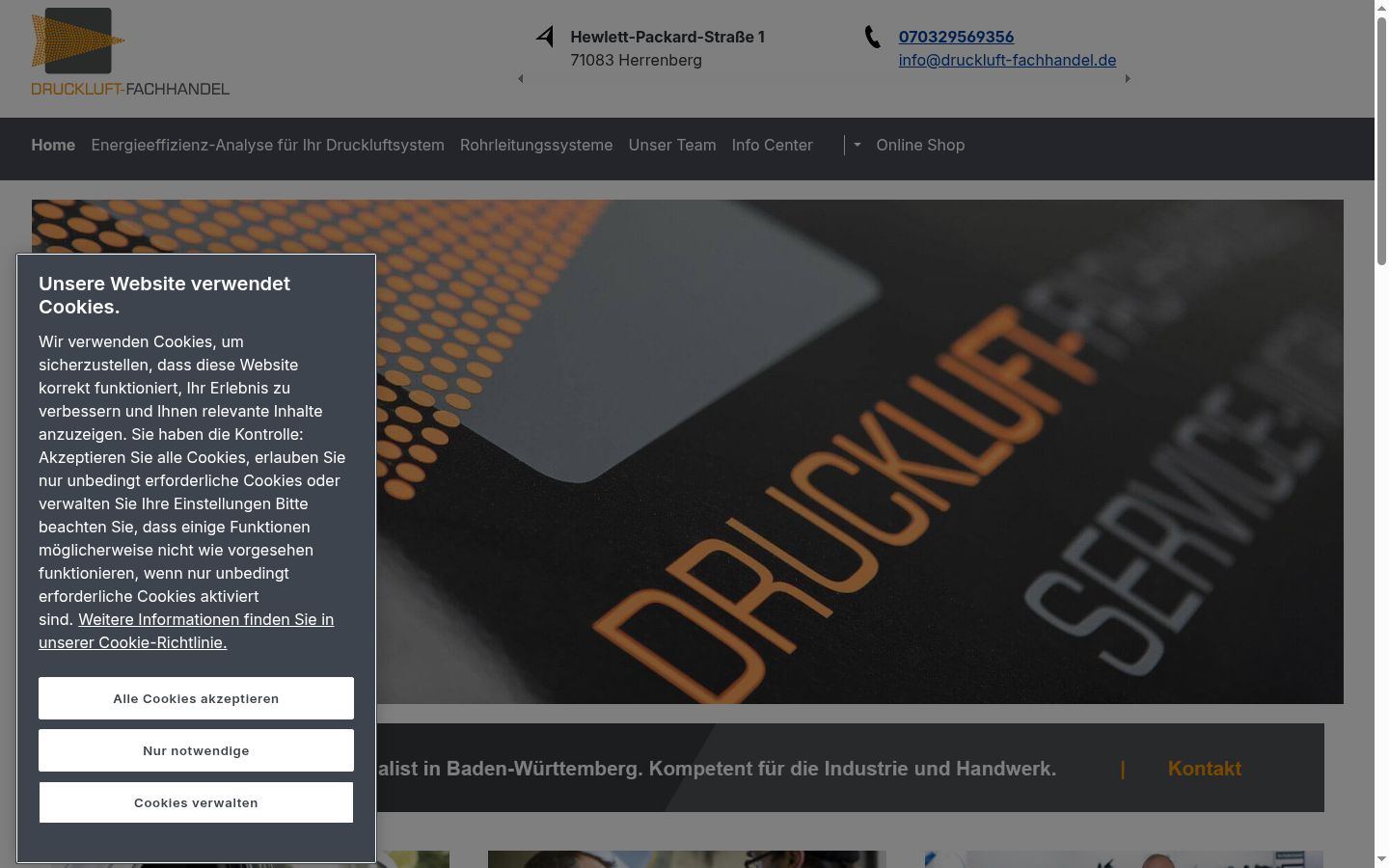 Captură de ecran a bannerului de consimțământ afișat înainte de orice interacțiune