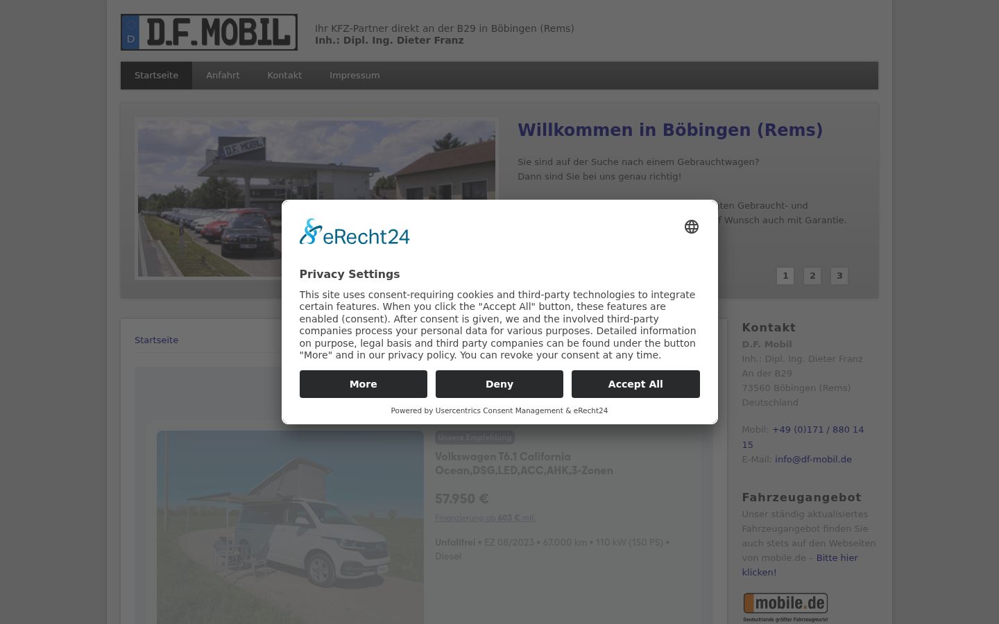 Sutikimo reklamjuostės, rodytos prieš bet kokią sąveiką, ekrano kopija