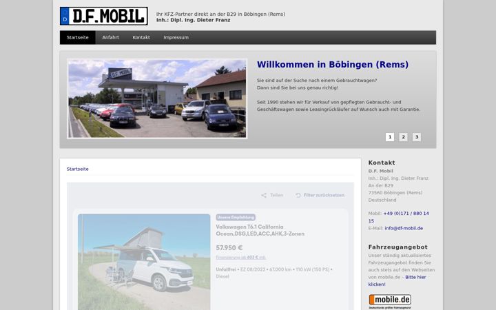 Screenshot of df-mobil.de