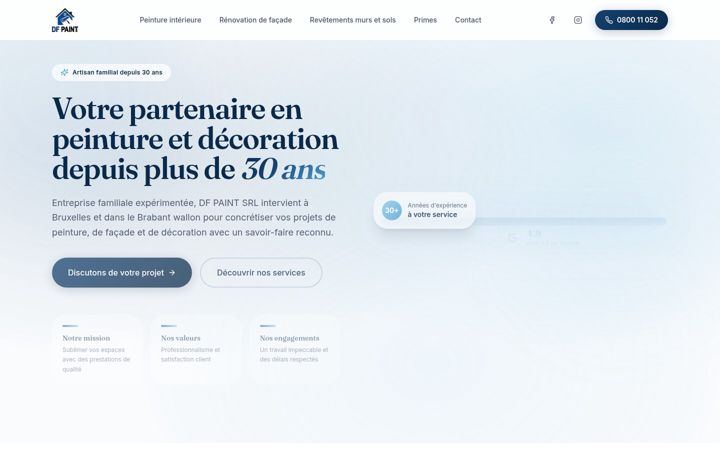 Screenshot of df-paint.be
