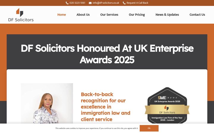 Screenshot of df-solicitors.com