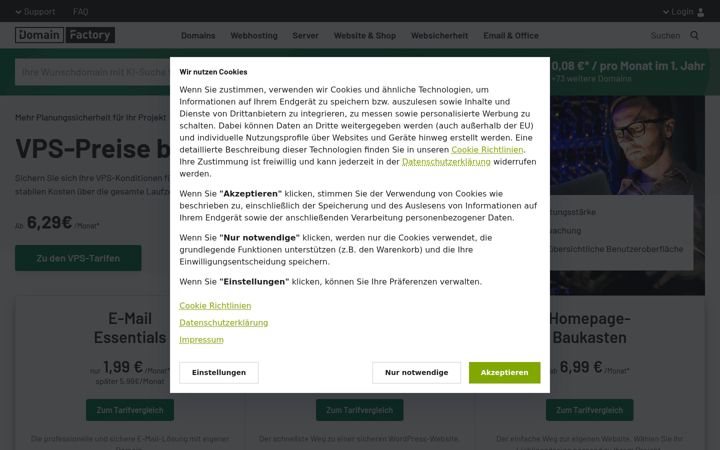 Screenshot of df.eu