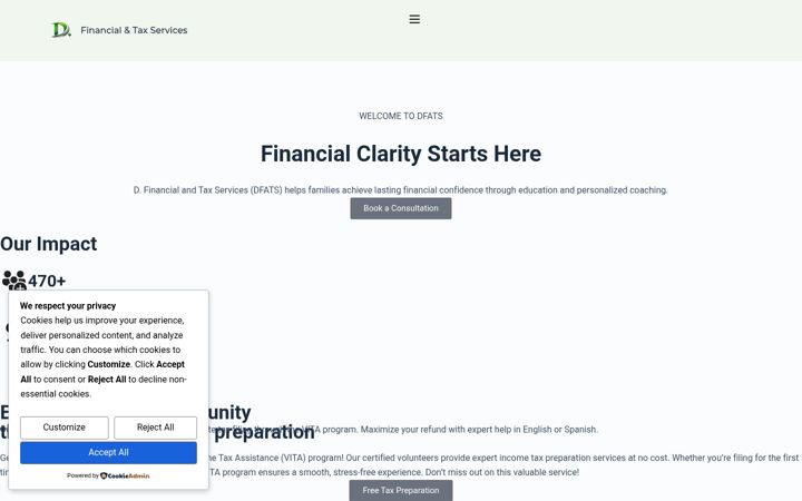 Screenshot of dfats.com