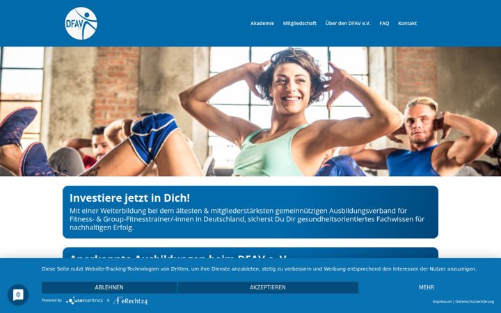 Screenshot of dfav.de