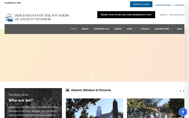Screenshot of dfaw.org