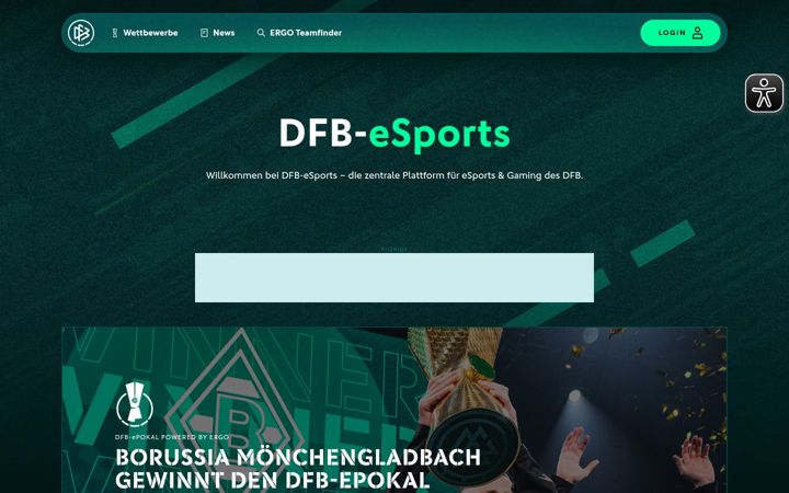 Screenshot of dfb-efootball.de