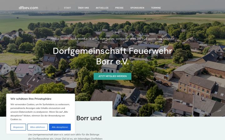 Screenshot of dfbev.com