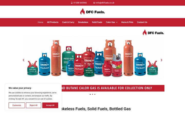 Screenshot of dfcfuels.co.uk