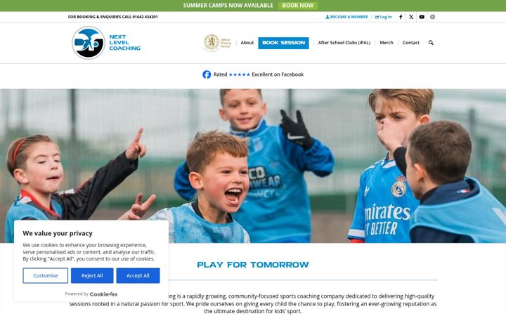 Screenshot of dfcoaching.co.uk