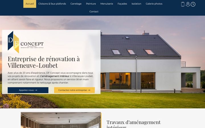 Екранна снимка на dfconceptrenovation.fr
