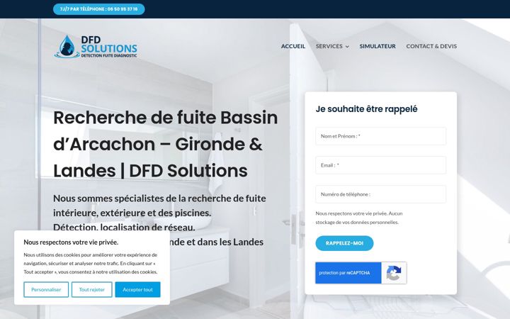 Екранна снимка на dfd-solutions.fr