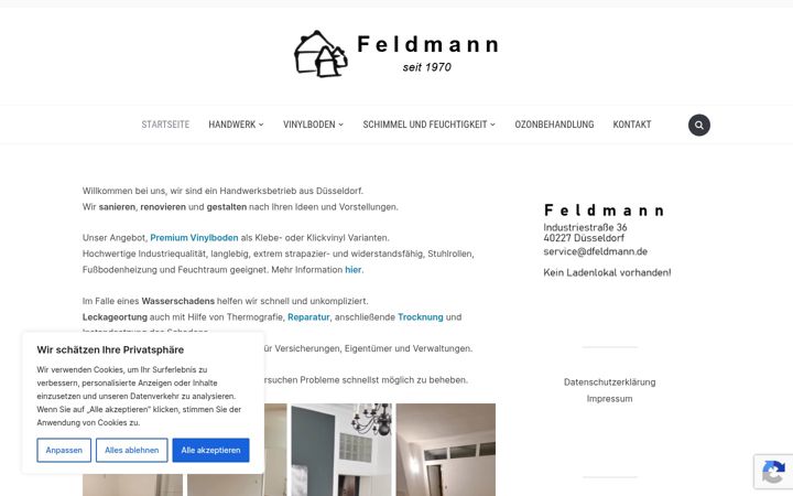 Screenshot of dfeldmann.de