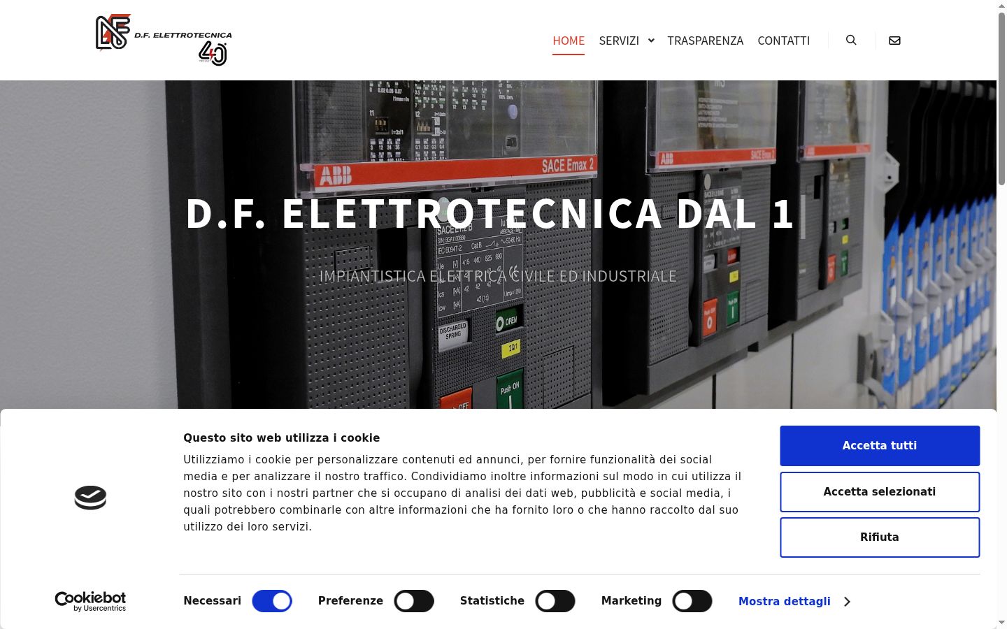 Captura de ecrã do banner de consentimento apresentado antes de qualquer interação