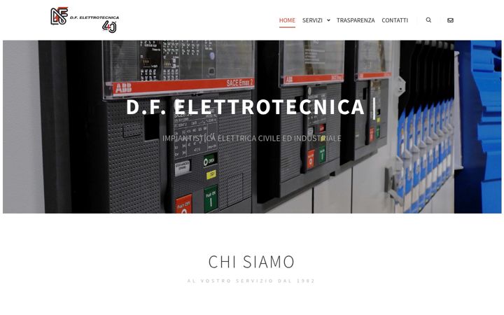 Posnetek zaslona dfelettrotecnica.it