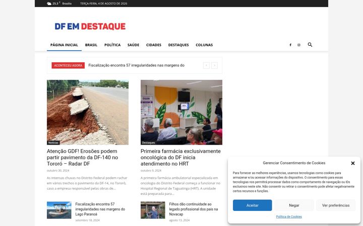Skærmbillede af dfemdestaque.com.br