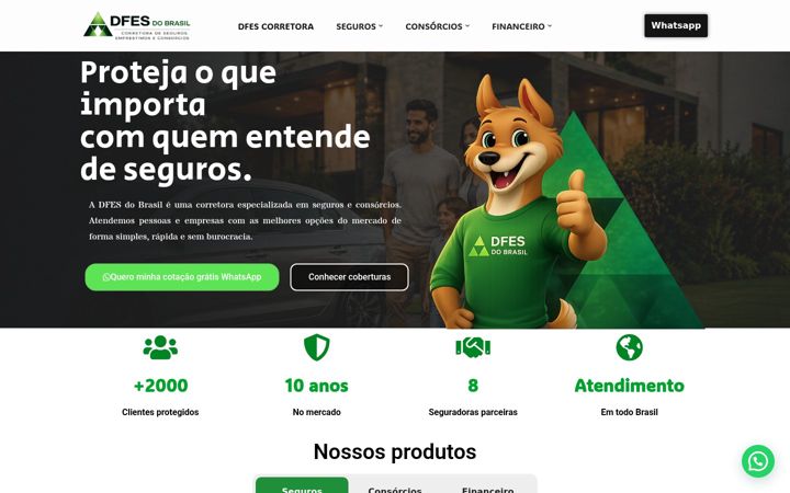 Skærmbillede af dfesdobrasil.com.br