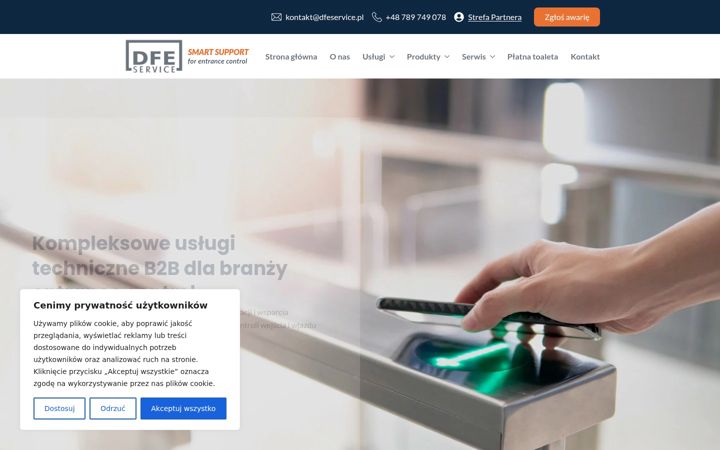 Skærmbillede af dfeservice.pl