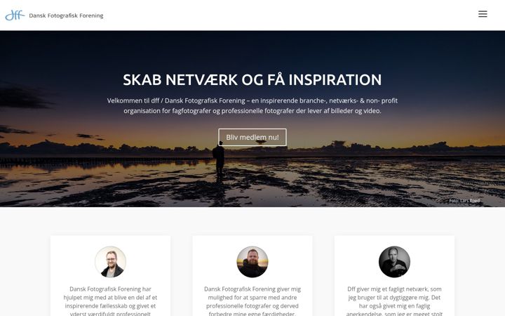 Skjermbilde av dff-photo.dk