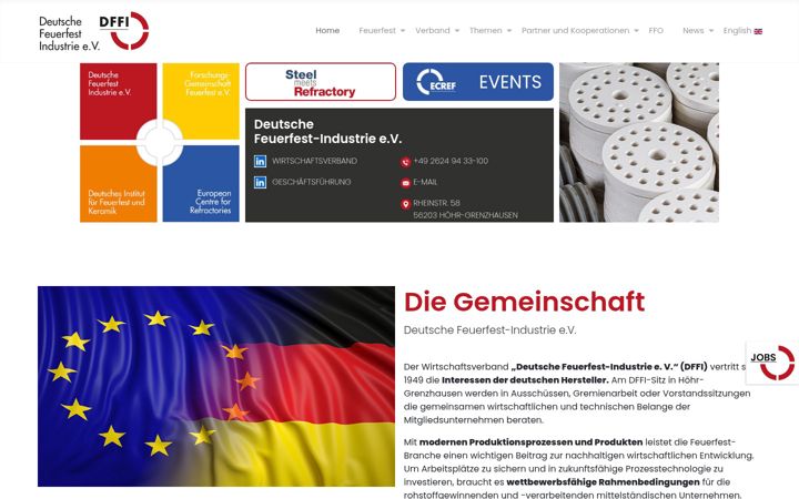 Screenshot of dffi.de
