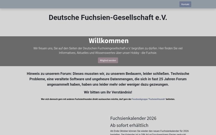 Screenshot of dfg-forum.de
