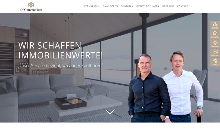 Screenshot of dfg-immobilien.de