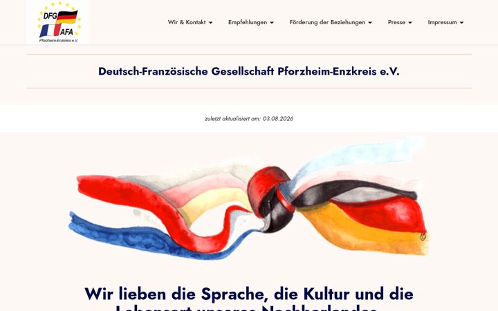 Screenshot of dfg-pforzheim.de