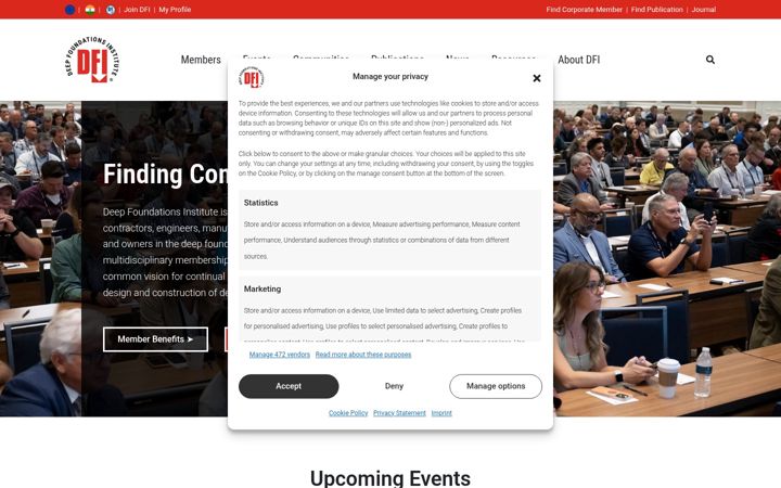 Screenshot of dfi.org