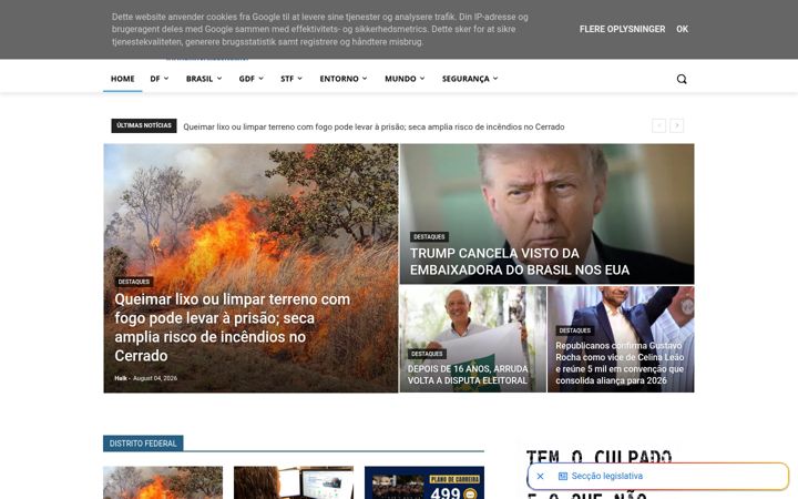 Skærmbillede af dfinformado.com.br