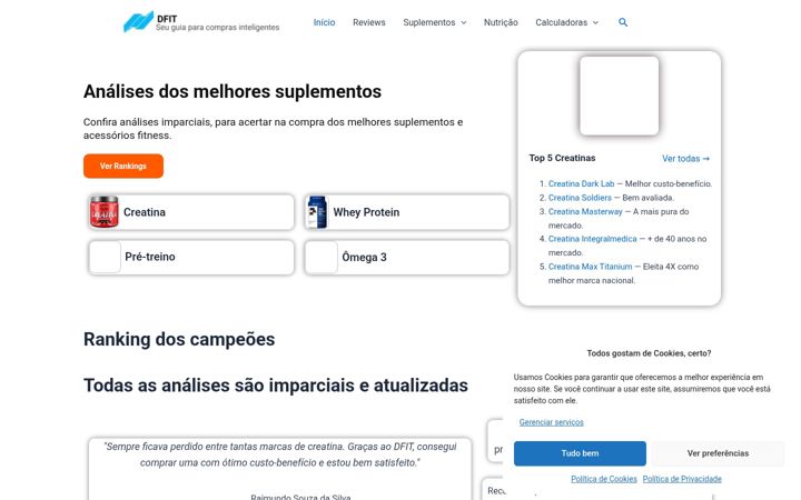 Skærmbillede af dfit.com.br
