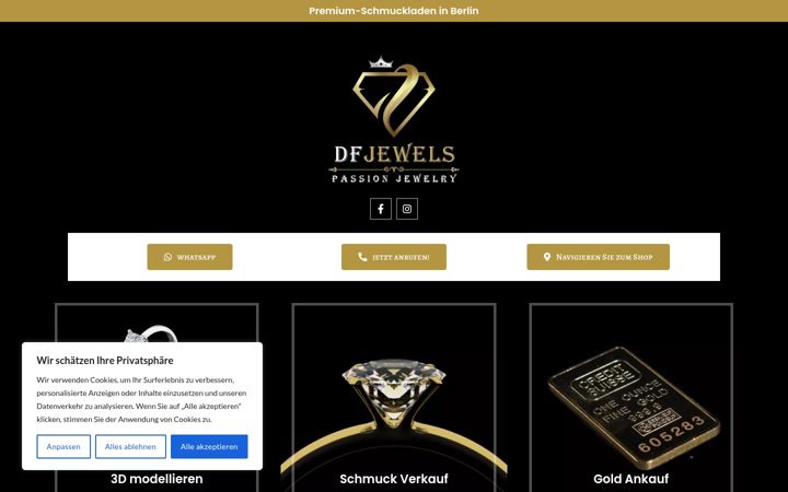 Screenshot ta' dfjewels.de