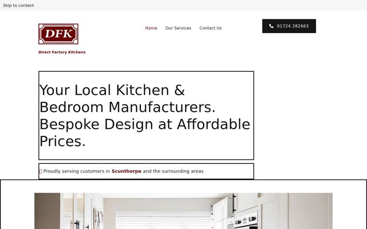 Screenshot of dfk-scunthorpe.co.uk