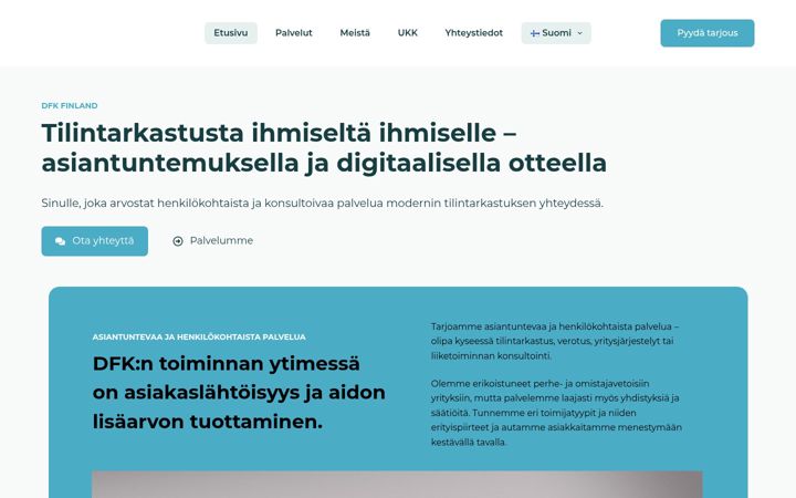 Screenshot di dfk.fi