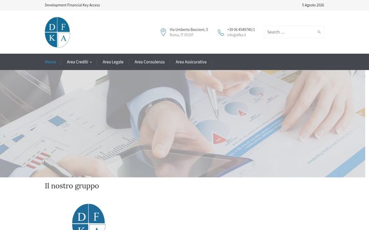 Screenshot di dfka.it