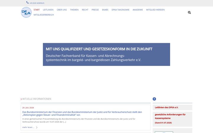 Zrzut ekranu dfka.net