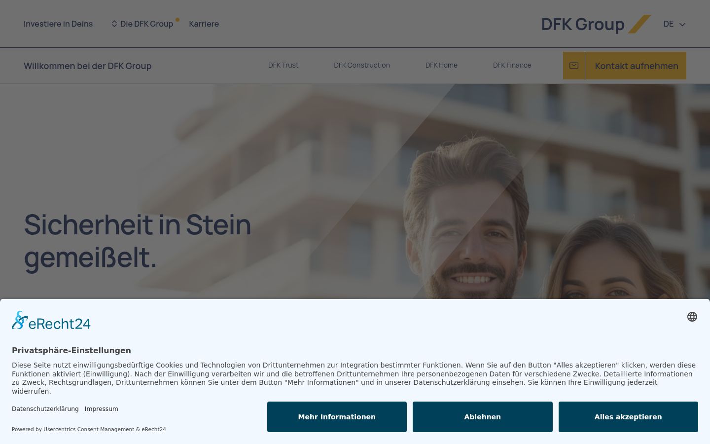 Zrzut ekranu banera zgody wyświetlanego przed jakąkolwiek interakcją