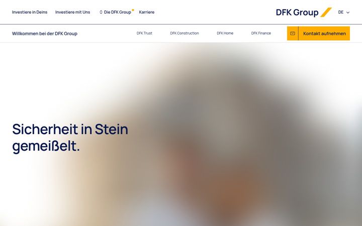Screenshot ta' dfkgroup.de