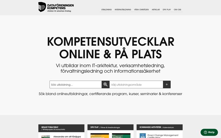 Screenshot di dfkompetens.se