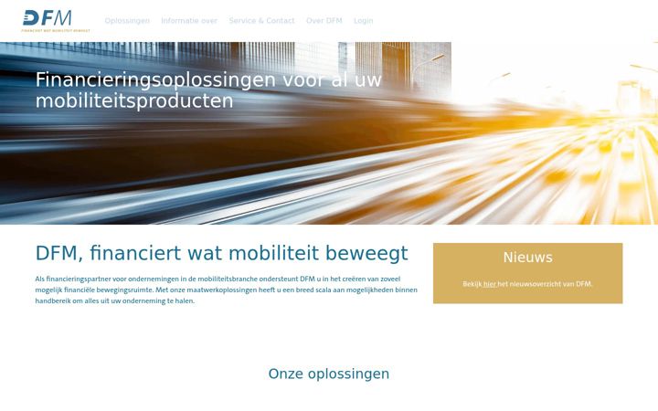 Screenshot of dfm.nl