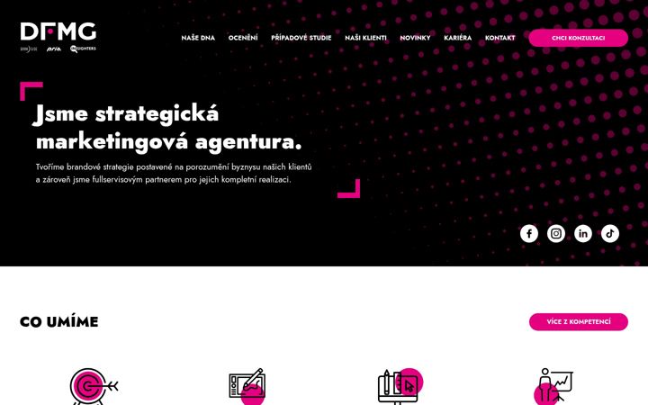 Snímek obrazovky dfmg.cz