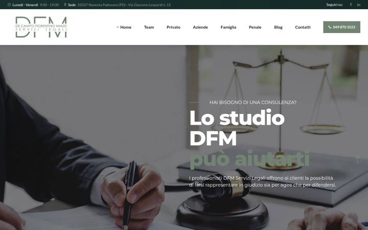 Screenshot di dfmservizilegali.it