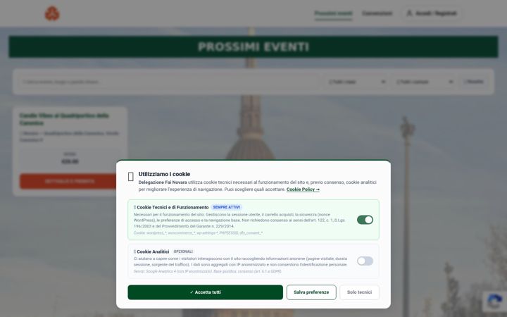 Screenshot di dfnprenotazioni.it