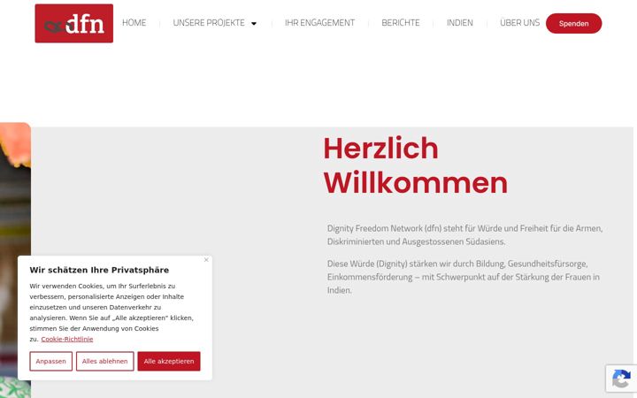 Screenshot of dfnschweiz.org