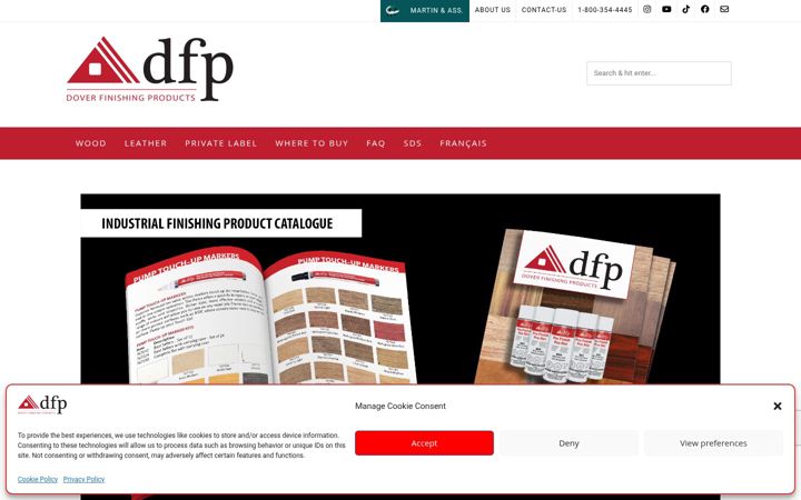 Skärmbild av dfp.ca