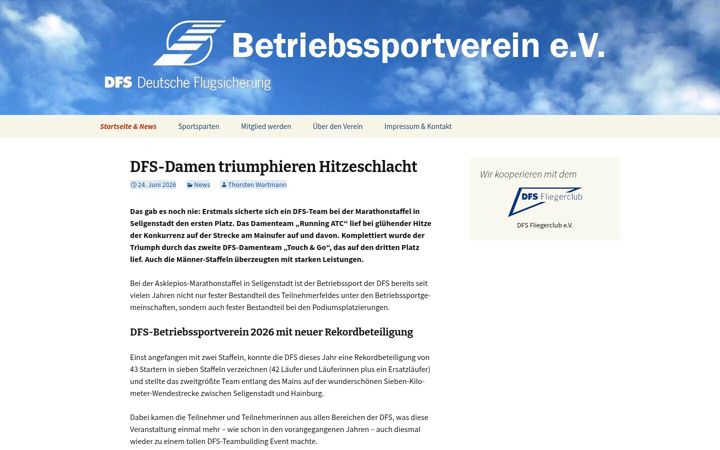 Screenshot di dfs-betriebssport.de