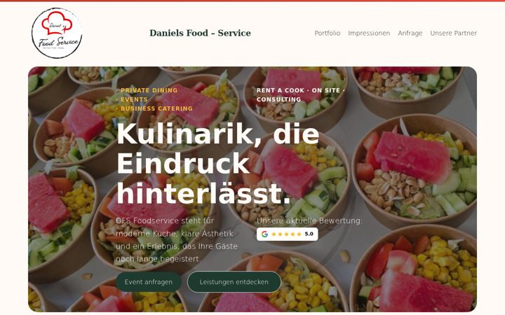Screenshot of dfs-foodservice.de