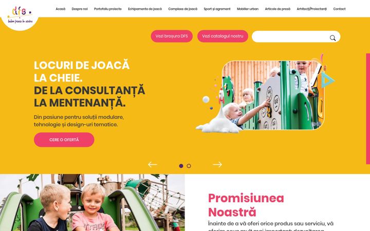 Screenshot of dfscentergrup.ro